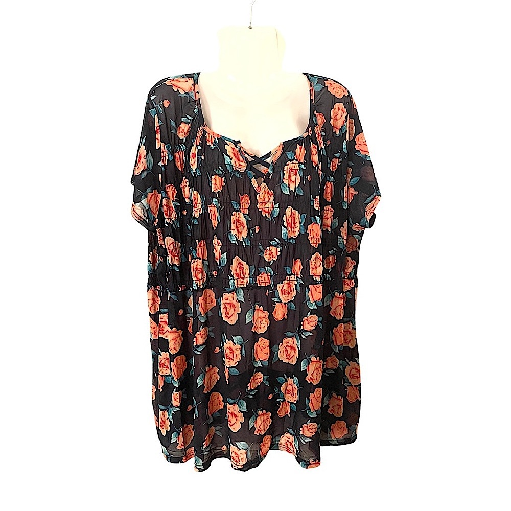 Siren Lily Rose-patterned Top